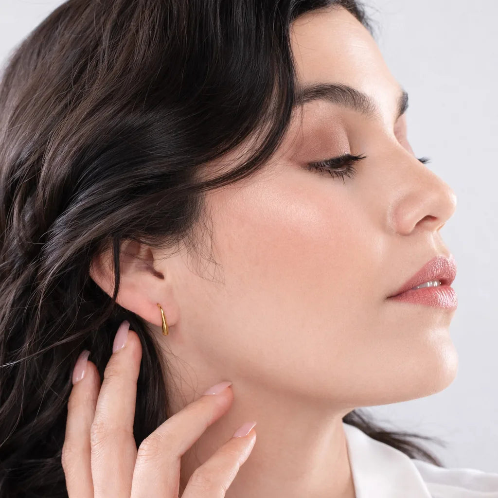 Sterling Silver Raindrop Hook Earrings