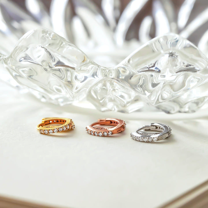 Thin Hoop Earrings- S059