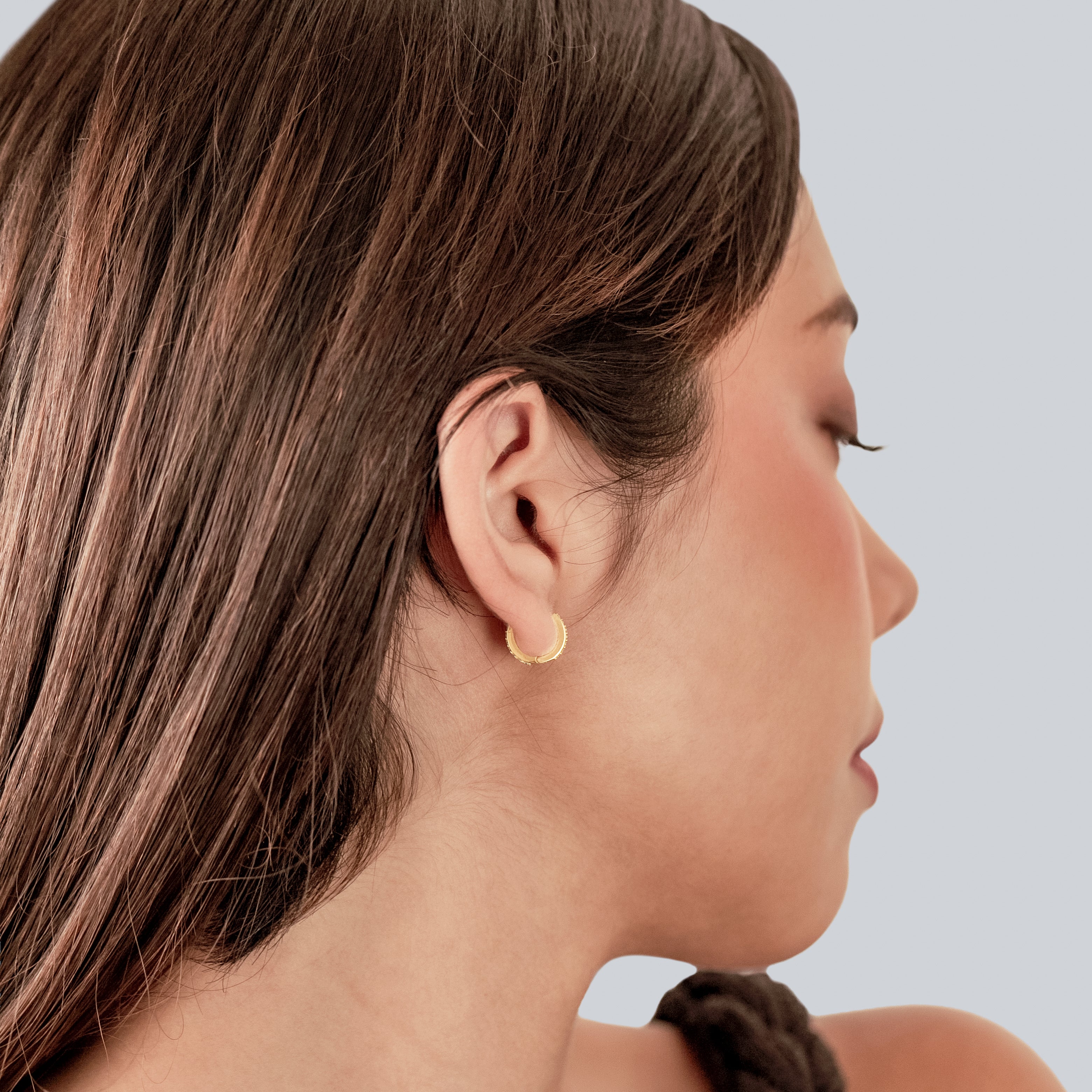 Thin Hoop Earrings- S059