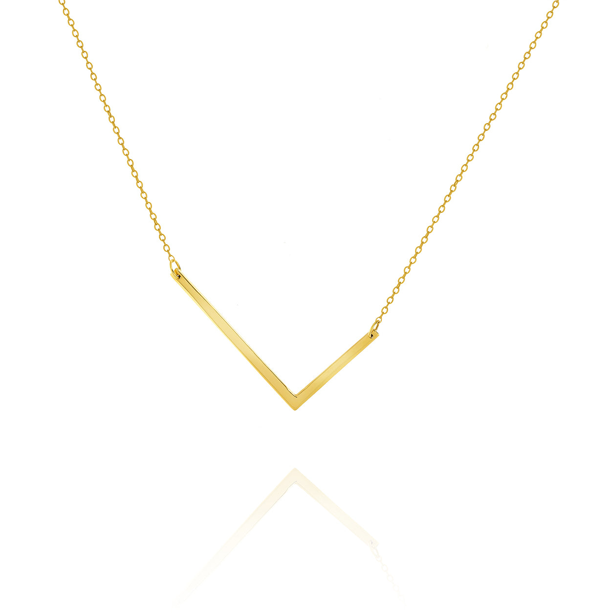Sideways Initial Necklace – Large Letter Personalized
