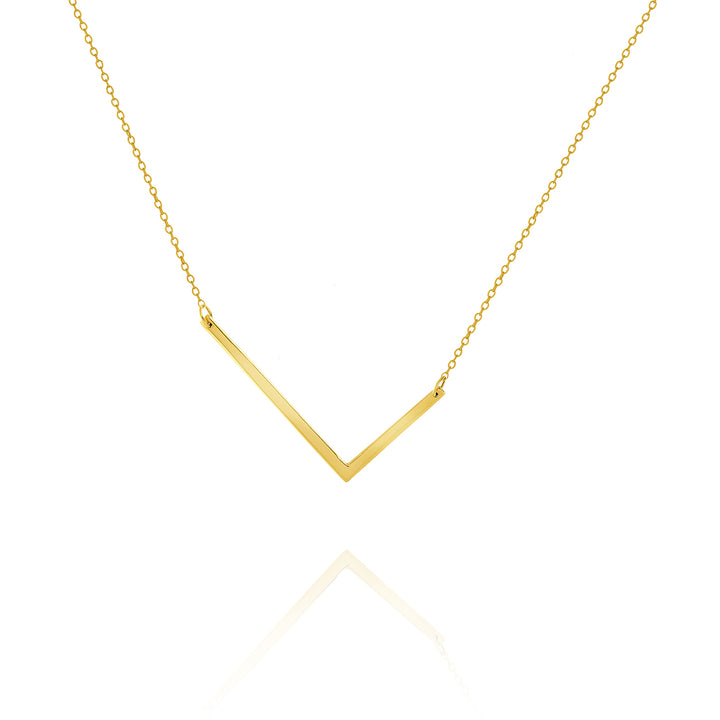 Sideways Initial Necklace – Large Letter Personalized