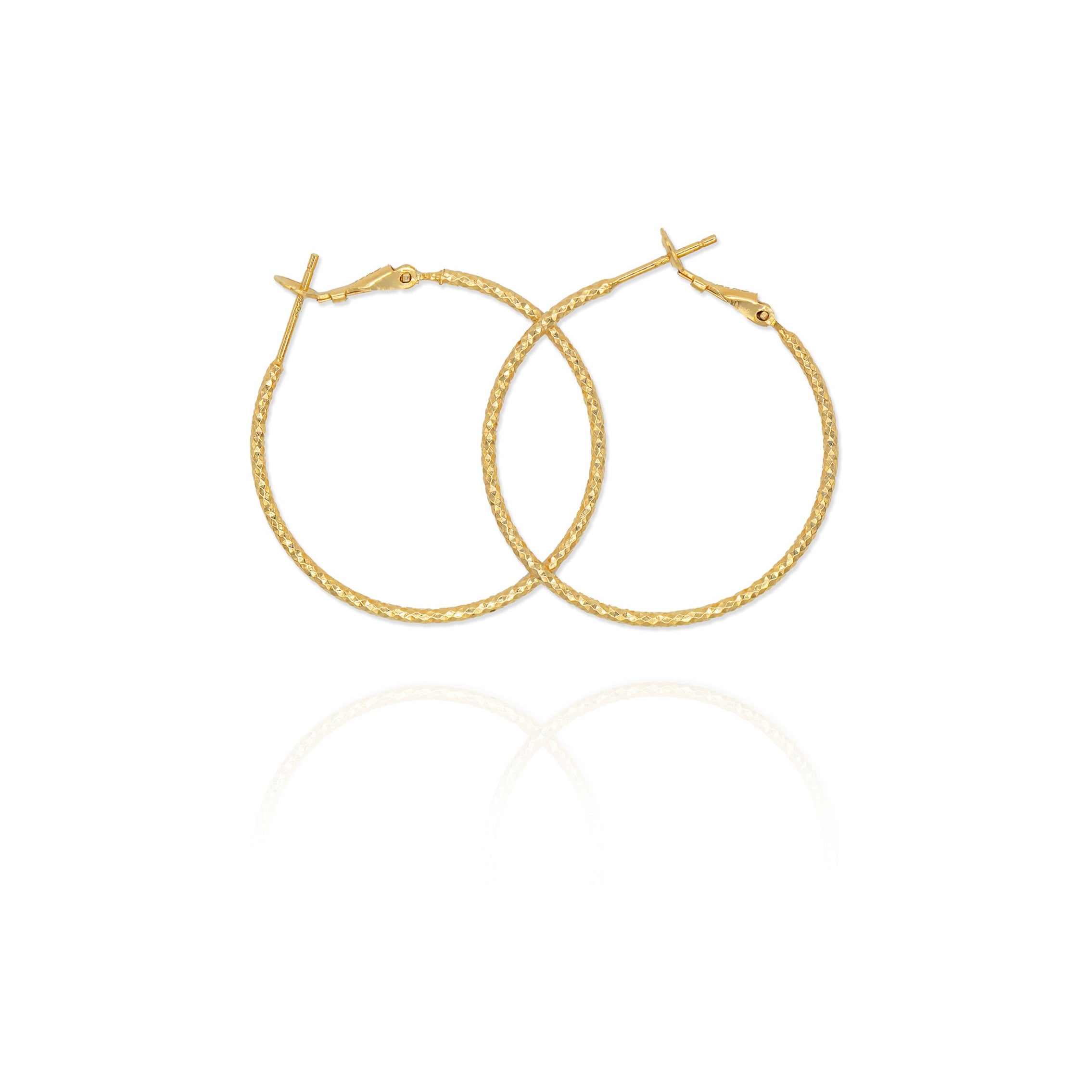 Large Thin Hoop Earrings- S151
