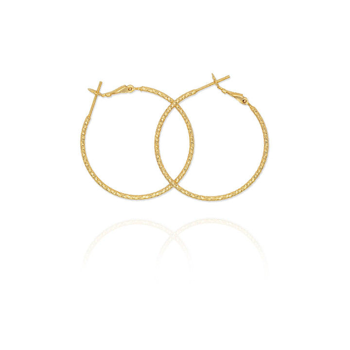 Large Thin Hoop Earrings- S151