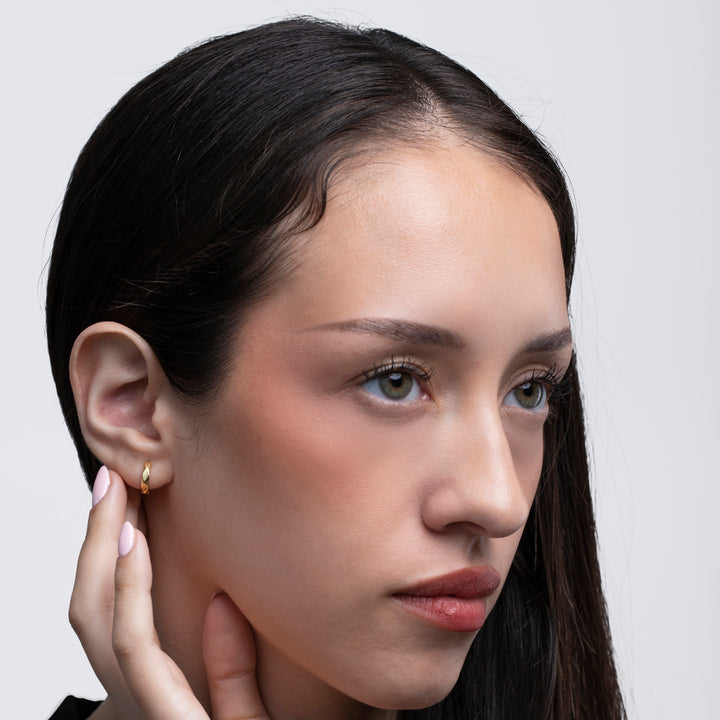 Chic Geometric huggie Earrings- S039
