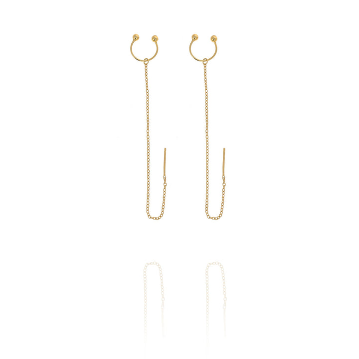 Ear Cuff Chain Earrings