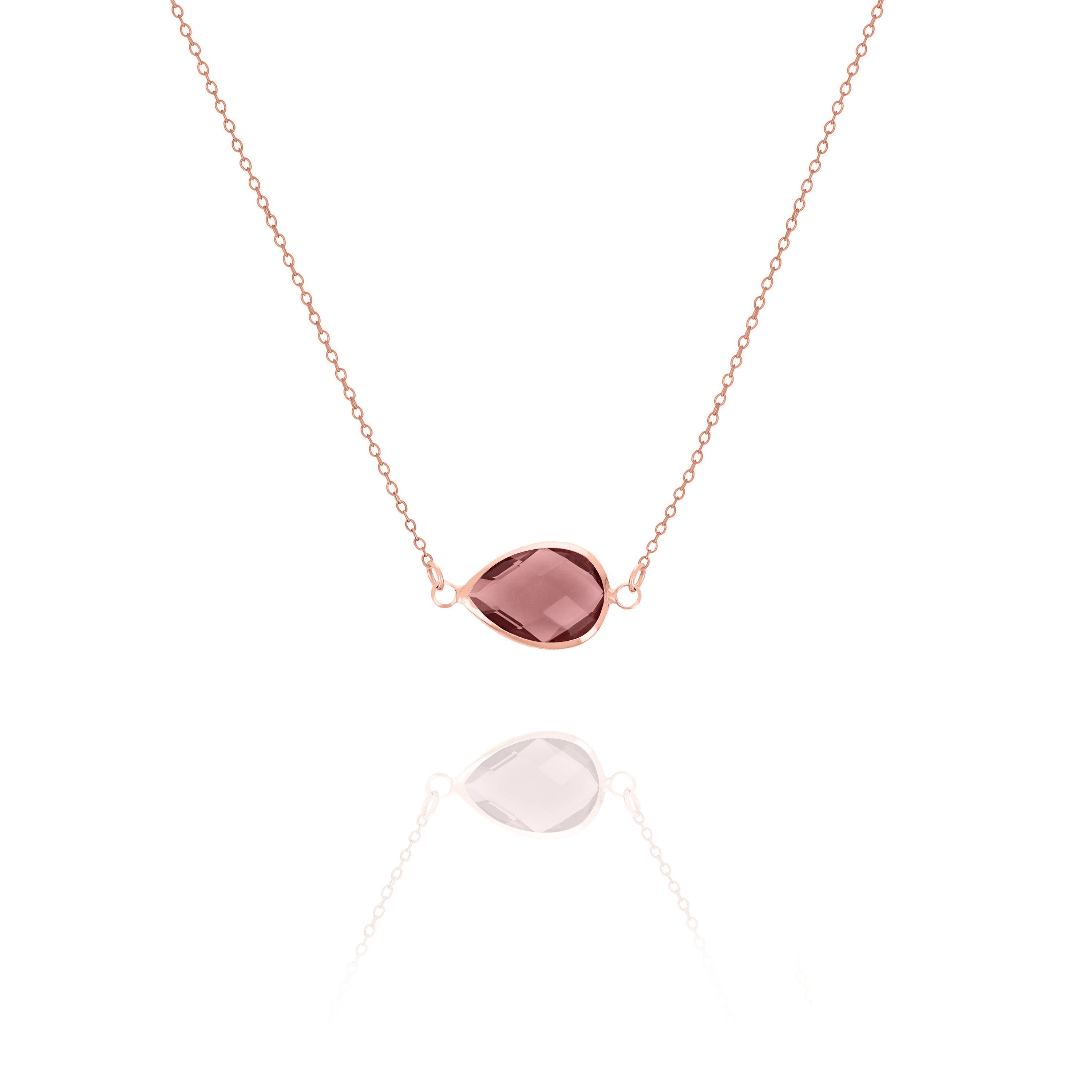 Chunky Birthstone Pendant Necklace