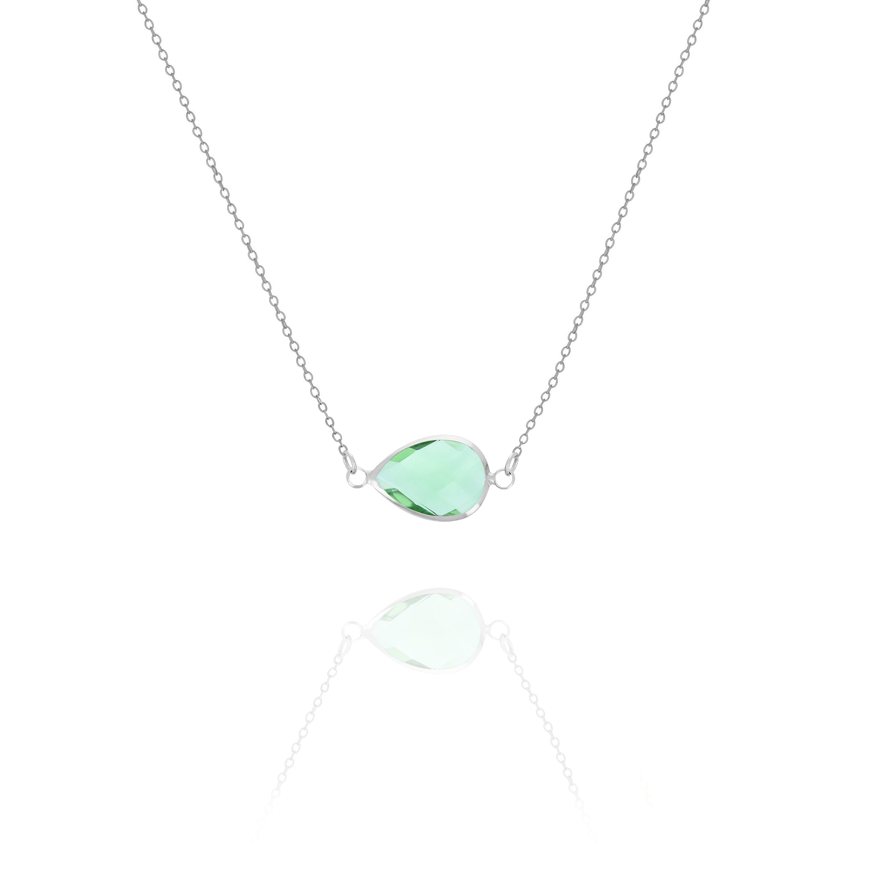 Chunky Birthstone Pendant Necklace