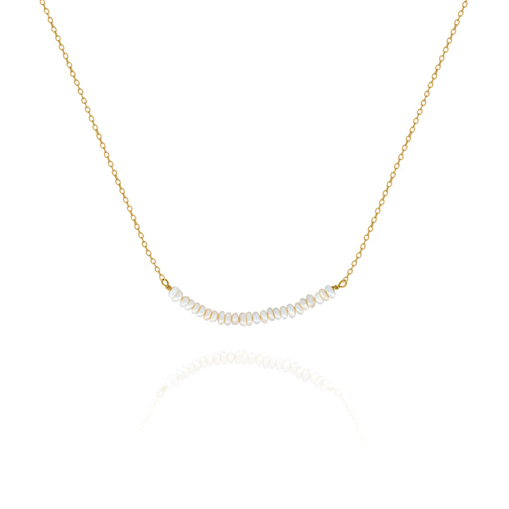 Tiny White Freshwater Pearl Necklace