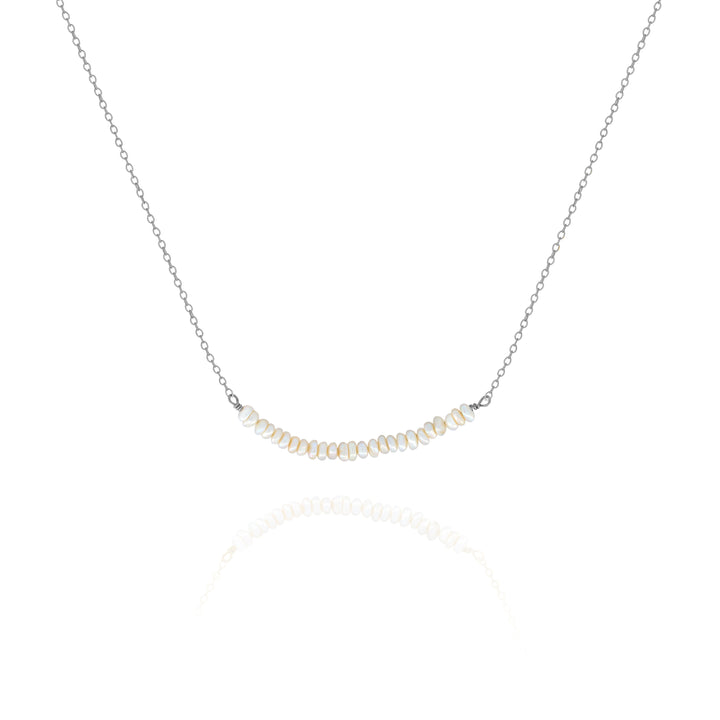 Tiny White Freshwater Pearl Necklace