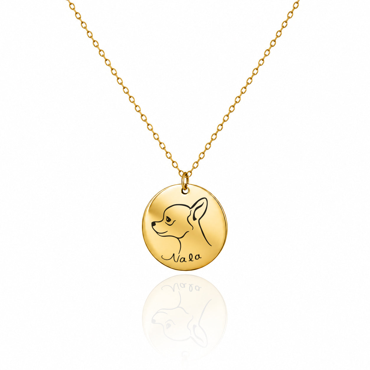 Dog Breed Necklace – Personalized Pet Silhouette Jewelry Gift