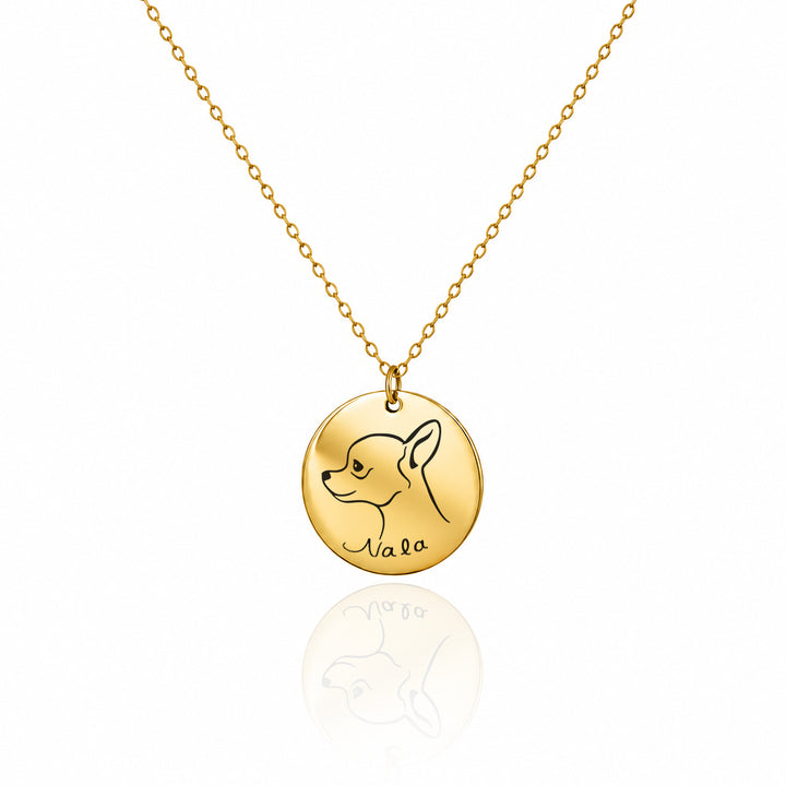 Dog Breed Necklace – Personalized Pet Silhouette Jewelry Gift