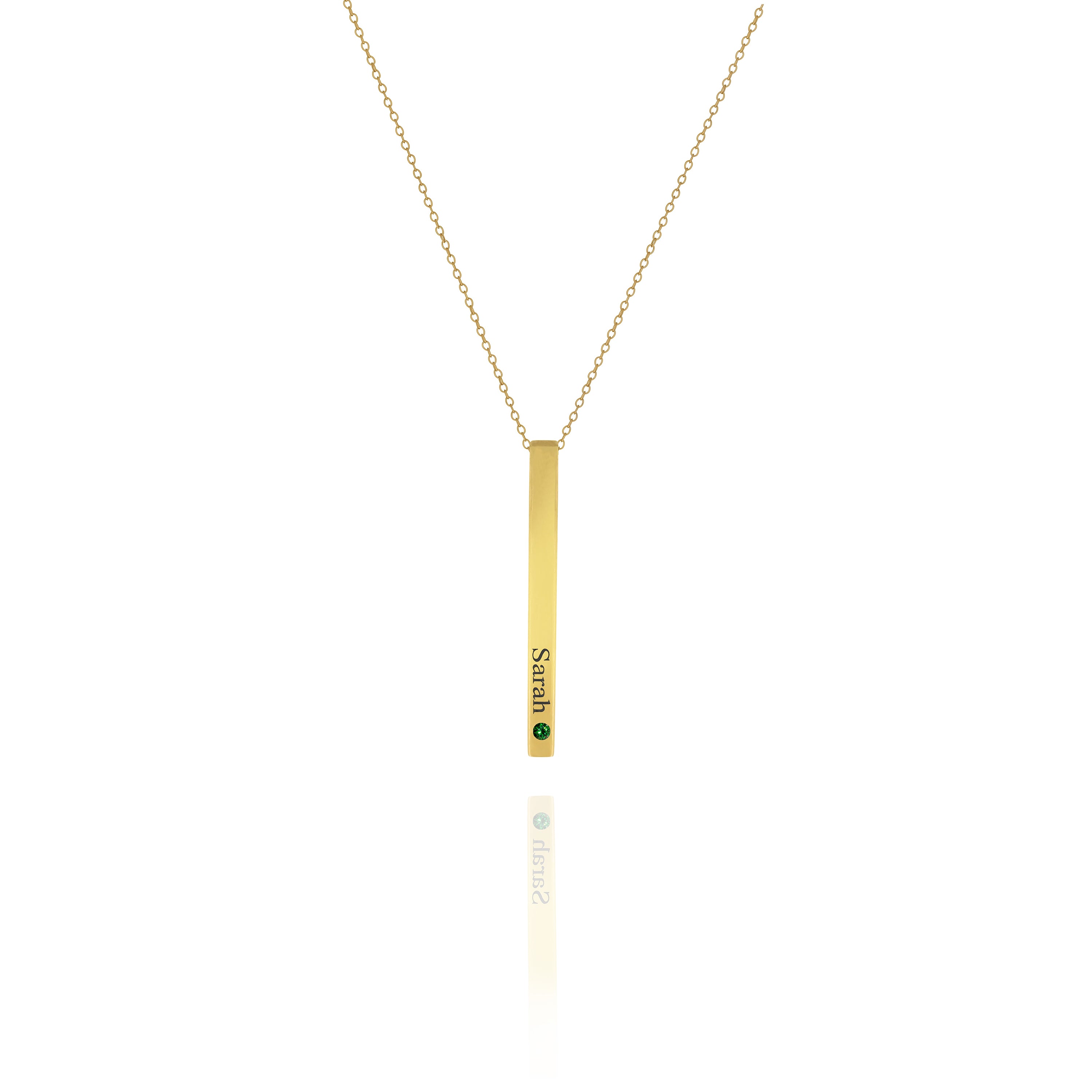 Personalized 4-Sided Bar Necklace