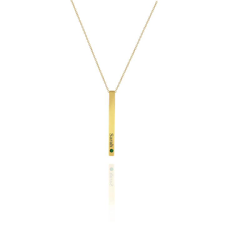 Personalized 4-Sided Bar Necklace