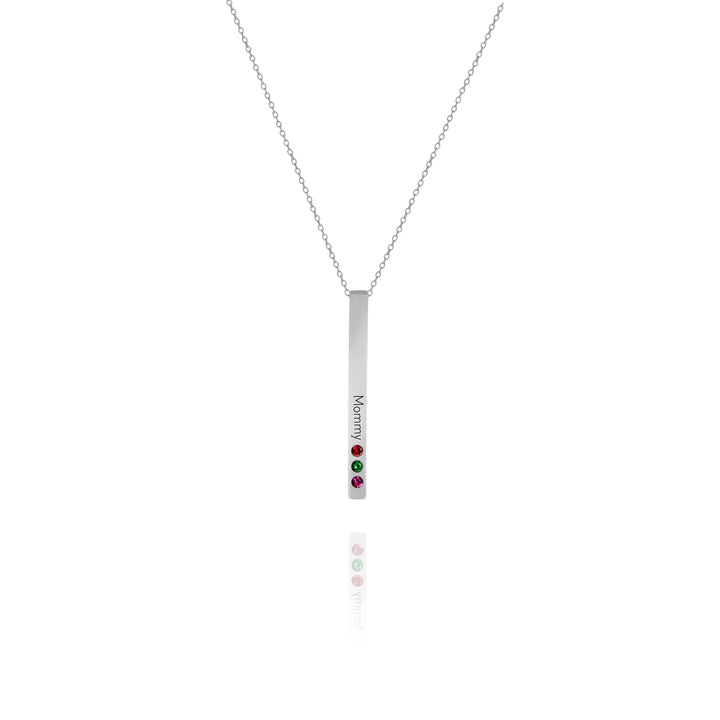 Personalized 4-Sided Bar Necklace