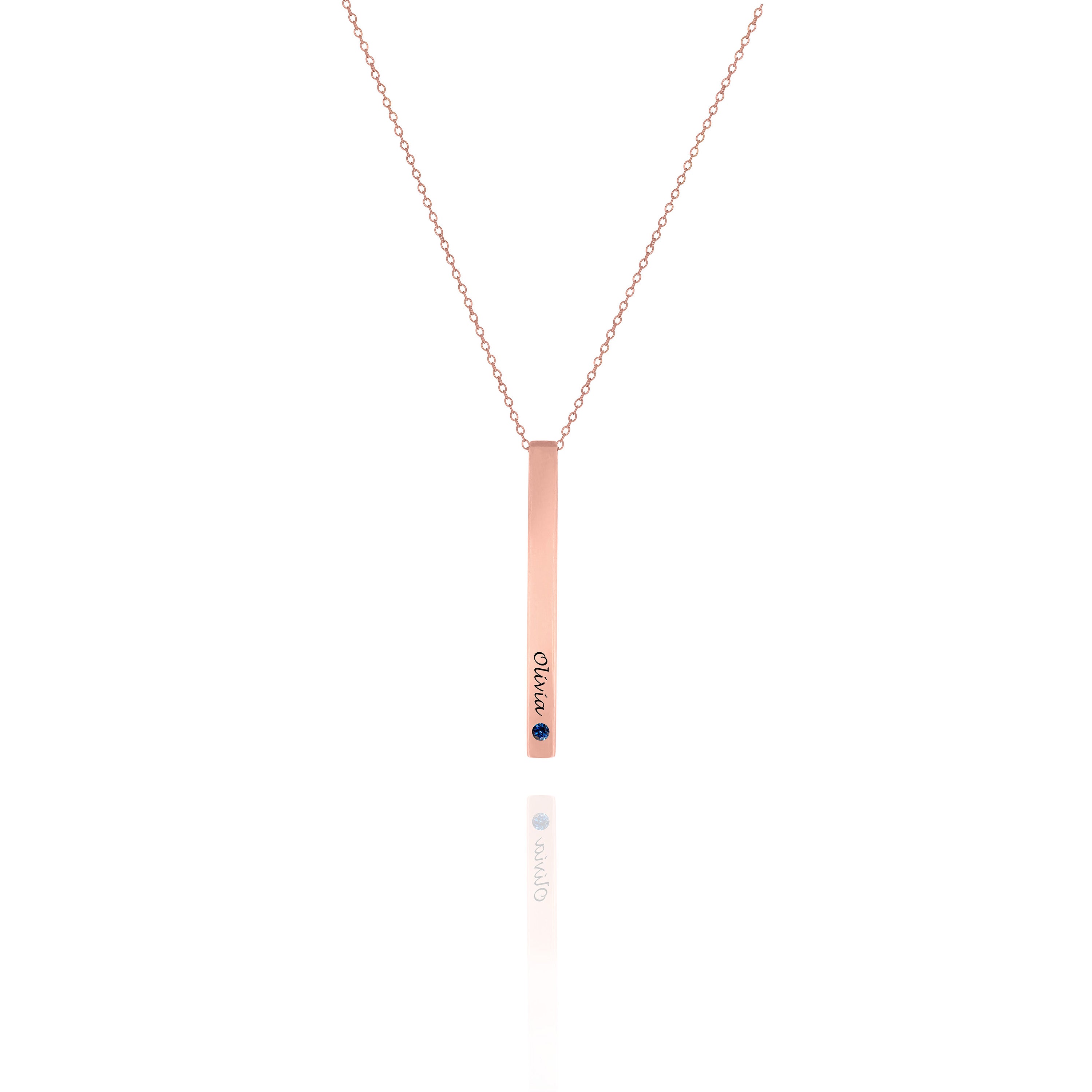 Personalized 4-Sided Bar Necklace