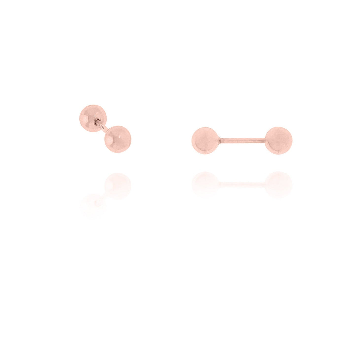 Ball Stud Earrings – Minimalist 999 Sterling Silver Jewelry Gift