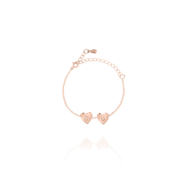 Initial Heart Bracelet