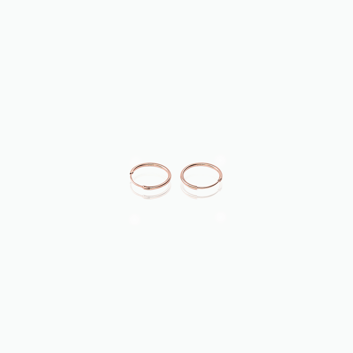 Tiny Sterling Silver Huggie Hoop Earrings – Minimalist Everyday Jewelry- S140