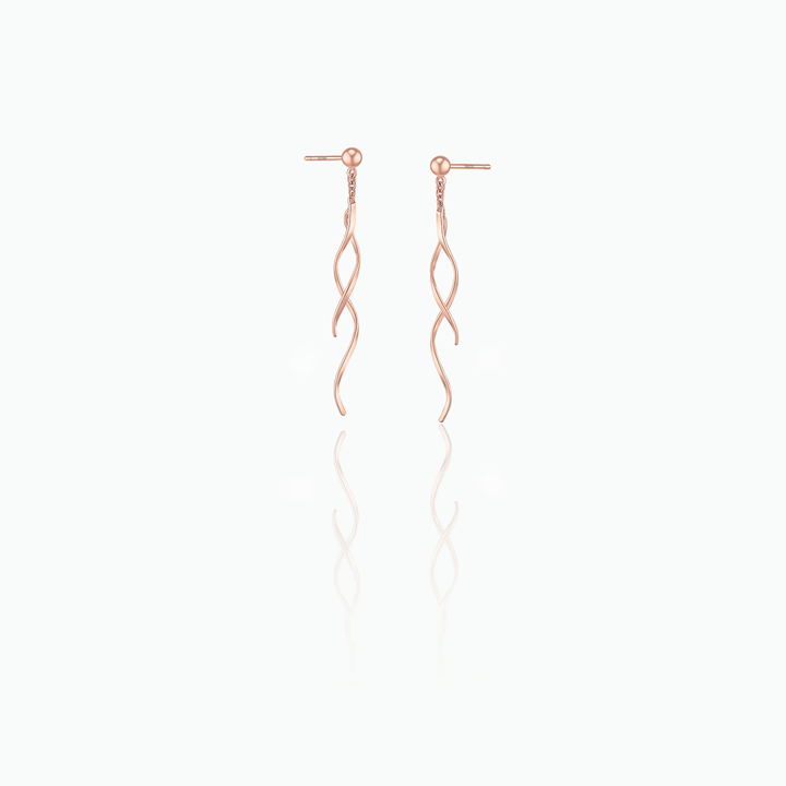 Spiral Threader Earrings – Dainty Sterling Silver Minimalist Dangle Gift for Her- S127