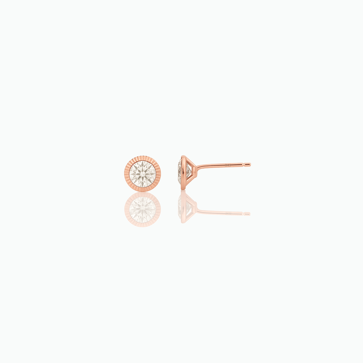 Stylish Dainty CZ Diamond Stud Earring- S071