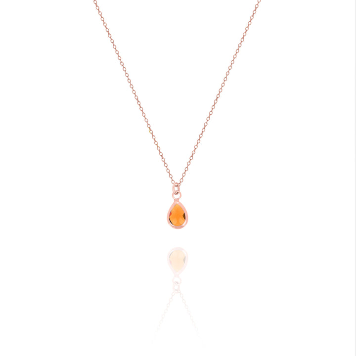 Dainty Birthstone Drop Necklace