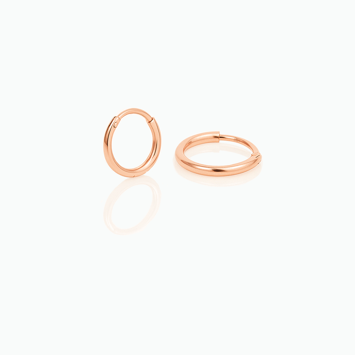 Trendy Plain Huggie Hoops Earrings- S054