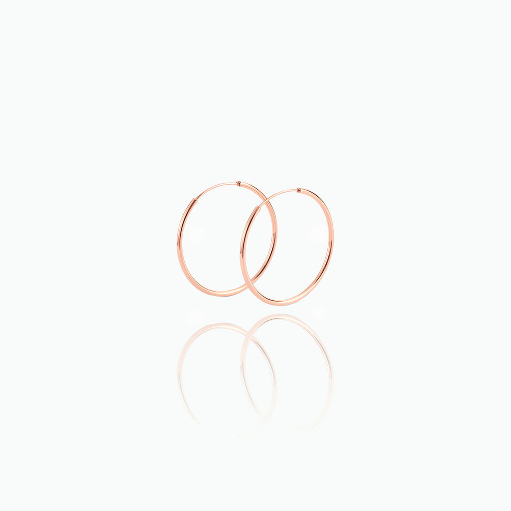 Sterling Silver Large Hoop Earrings