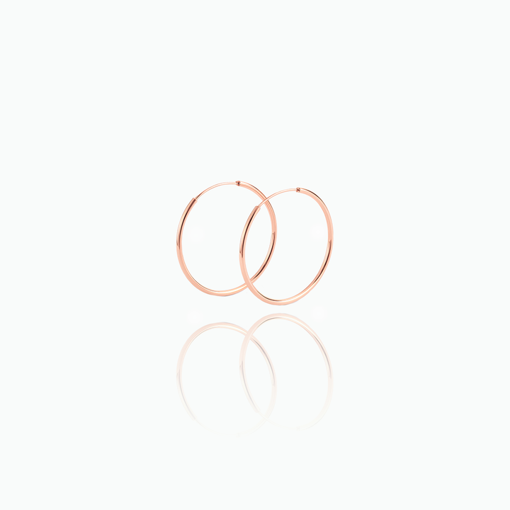 Large Silver Hoop Earrings – Minimalist Statement Hoops for Everyday & Gifting- S150