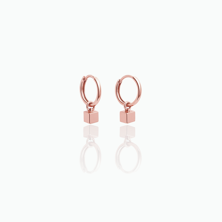 Dangle Huggie Earrings – Sterling Silver Minimalist Jewelry for Everyday Wear & Christmas Gifts- S109