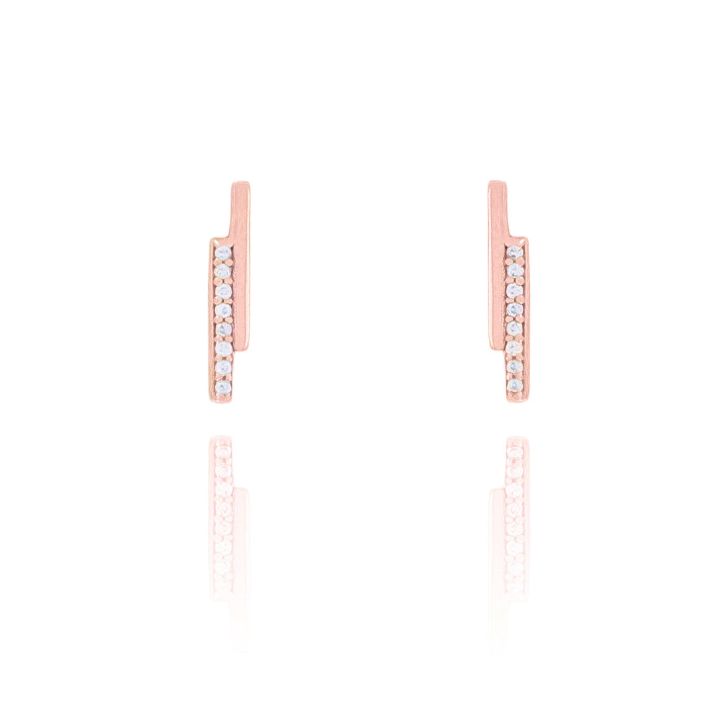 Dainty Crystal Stud Earrings- S007