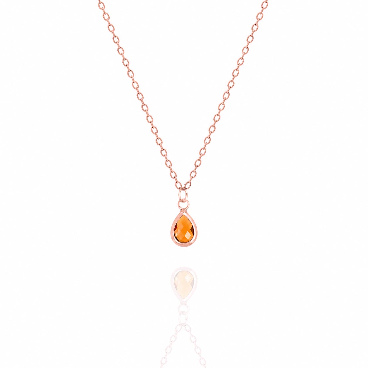 Birthstone Drop Necklace – Dainty Minimalist Gift for Her