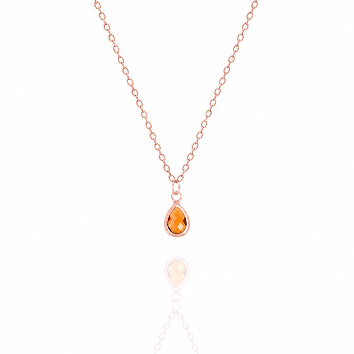 Birthstone Drop Necklace – Dainty Minimalist Gift for Her