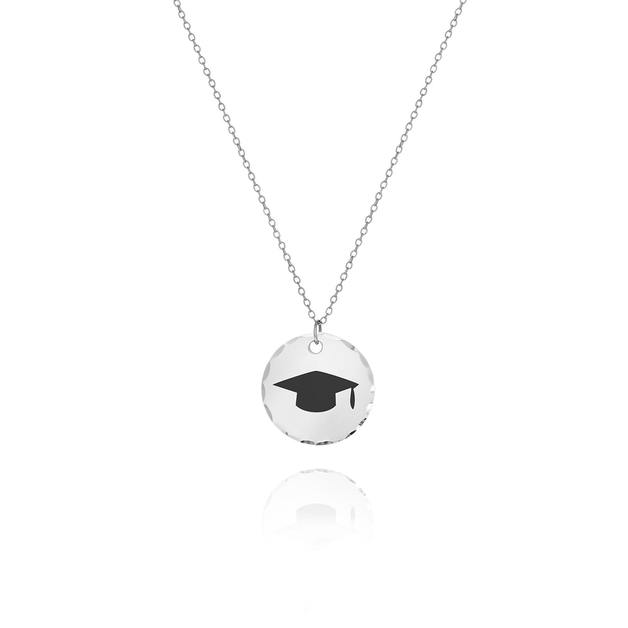 Disc Necklace – Hammered Edge Personalized