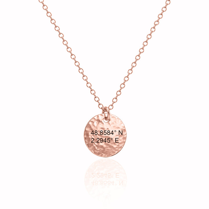 Personalized Disc Necklace – Custom Engraved Pendant