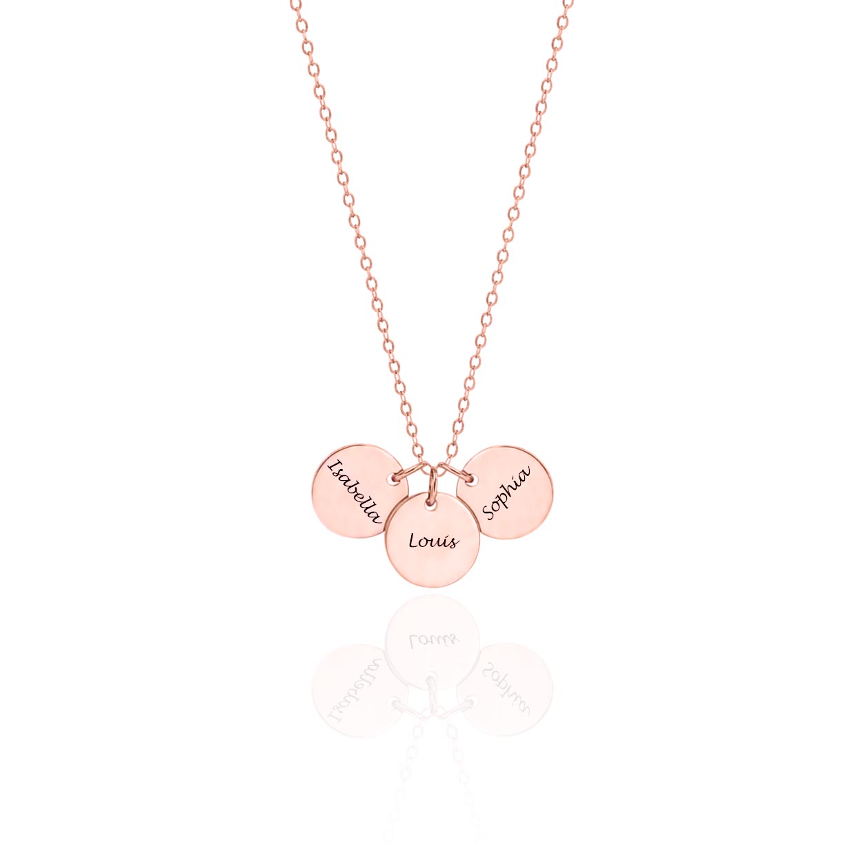 Personalized Disc Necklace – Custom Initial or Name Jewelry