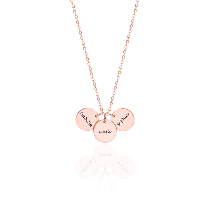 Personalized Disc Necklace – Custom Initial or Name Jewelry