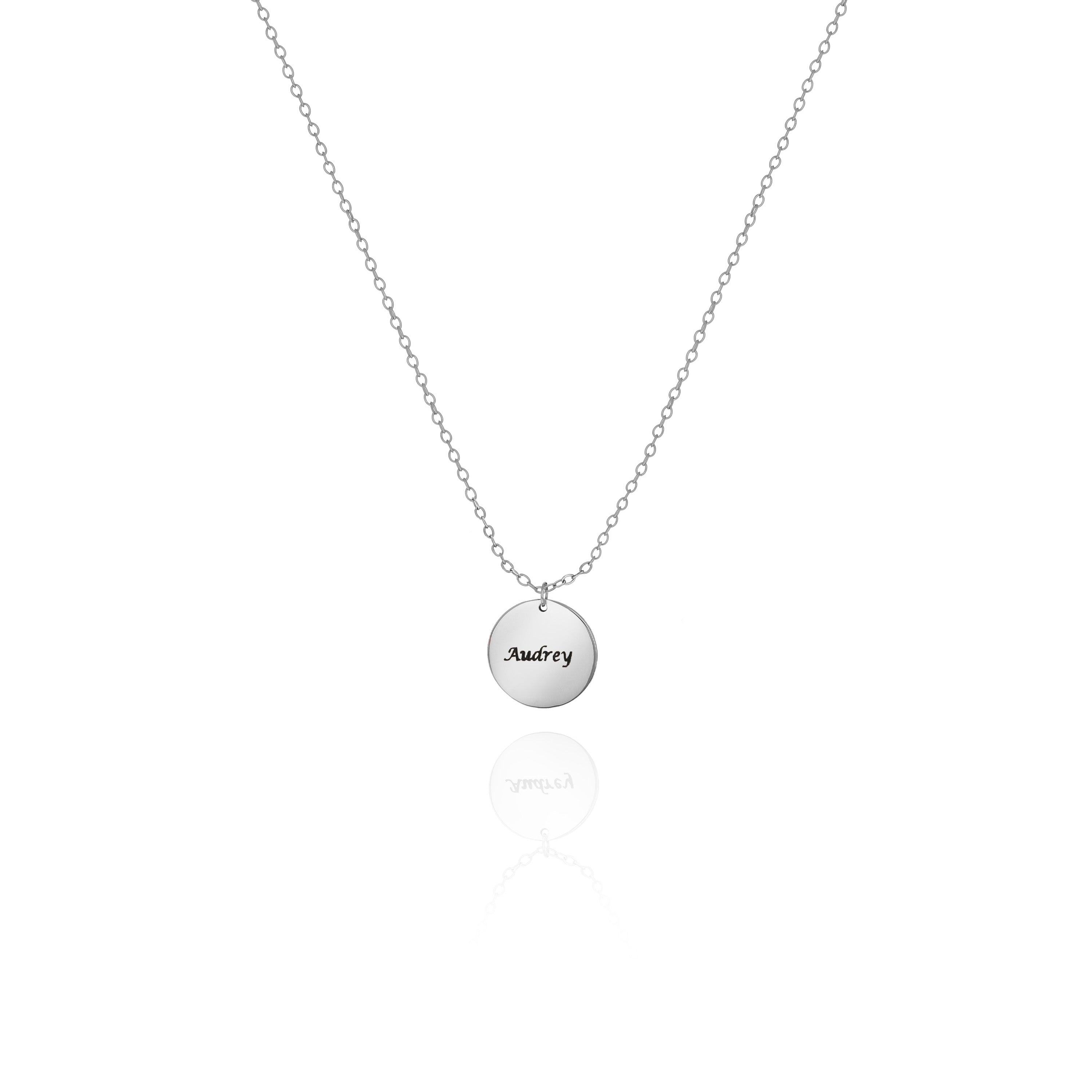 Personalized Name Disc Necklace