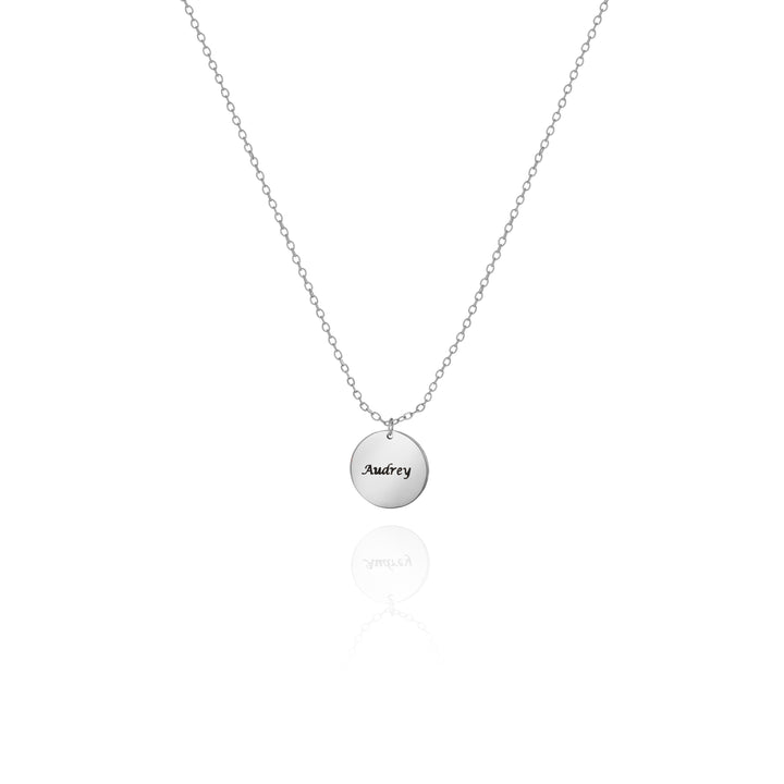 Personalized Name Disc Necklace