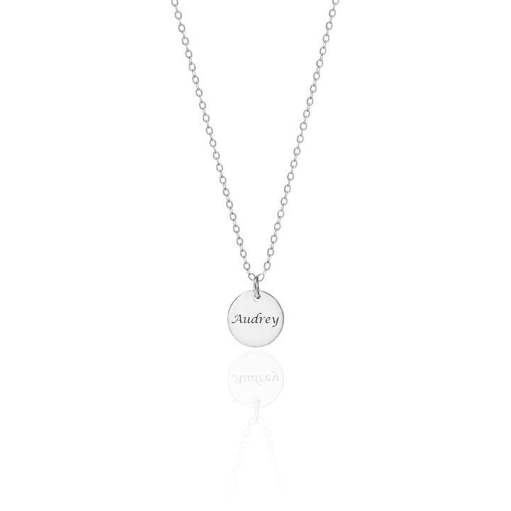 Personalized Disc Necklace – Custom Initial or Name Jewelry