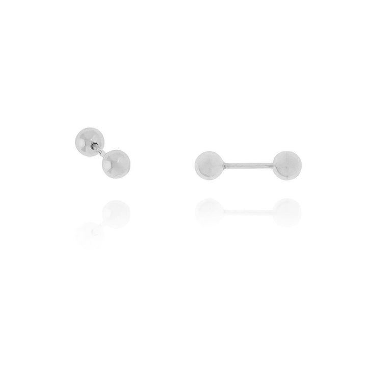 Ball Stud Earrings – Minimalist 999 Sterling Silver Jewelry Gift