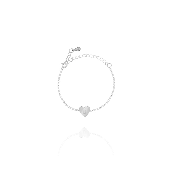 Initial Heart Bracelet