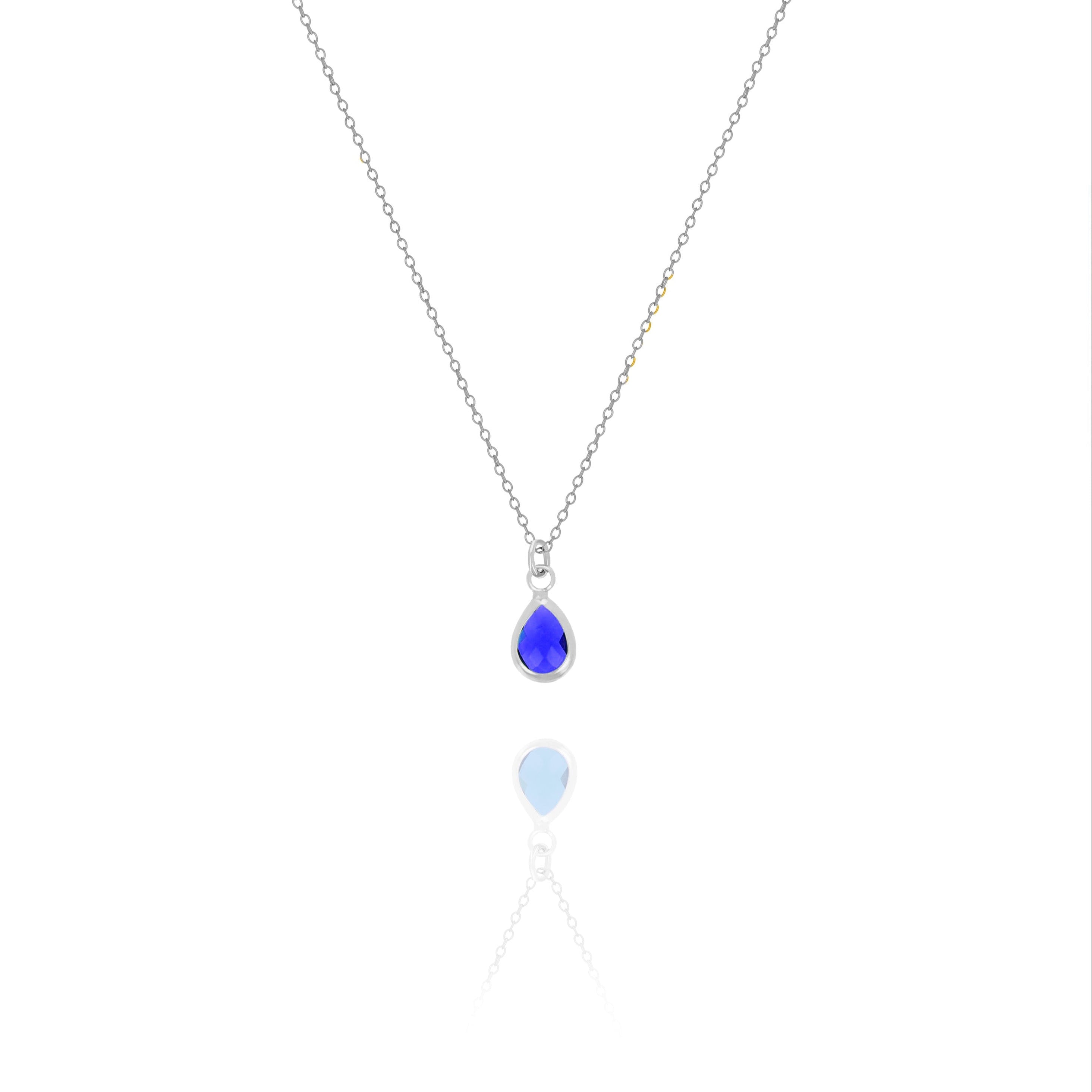 Dainty Birthstone Drop Necklace