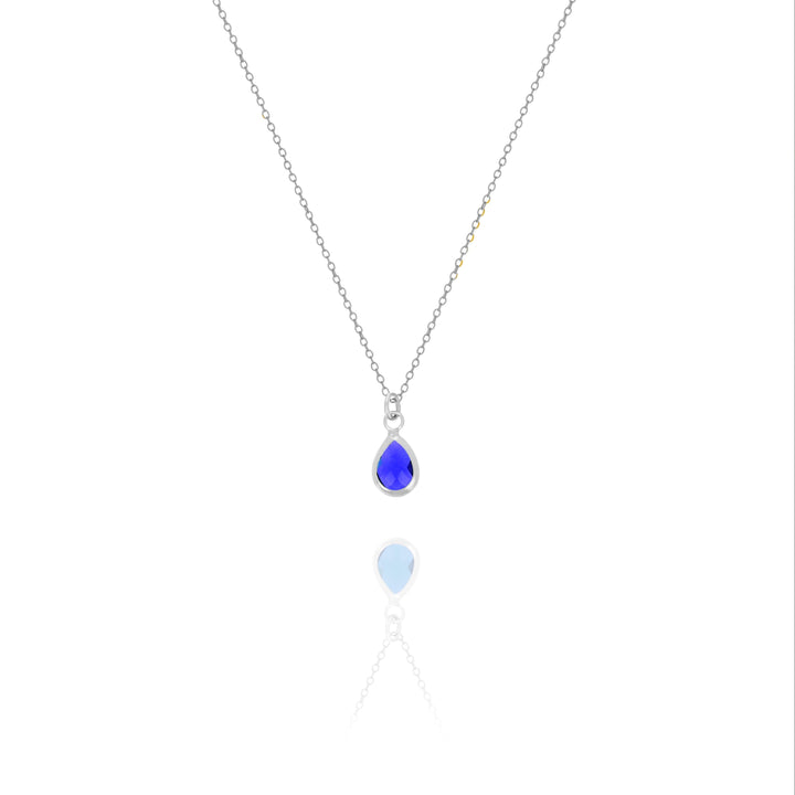 Dainty Birthstone Drop Necklace