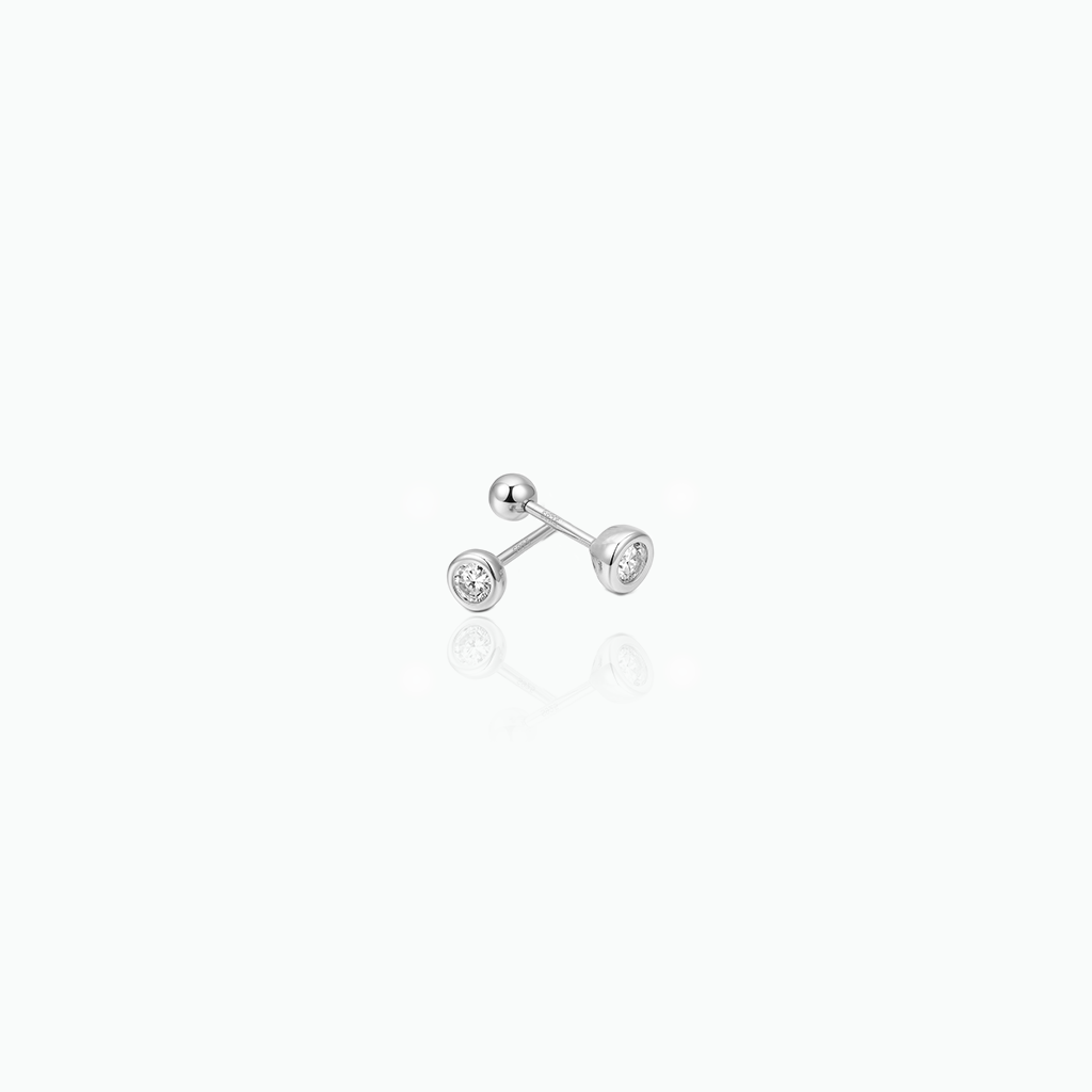 Crystal Accent Stud Earrings- S141