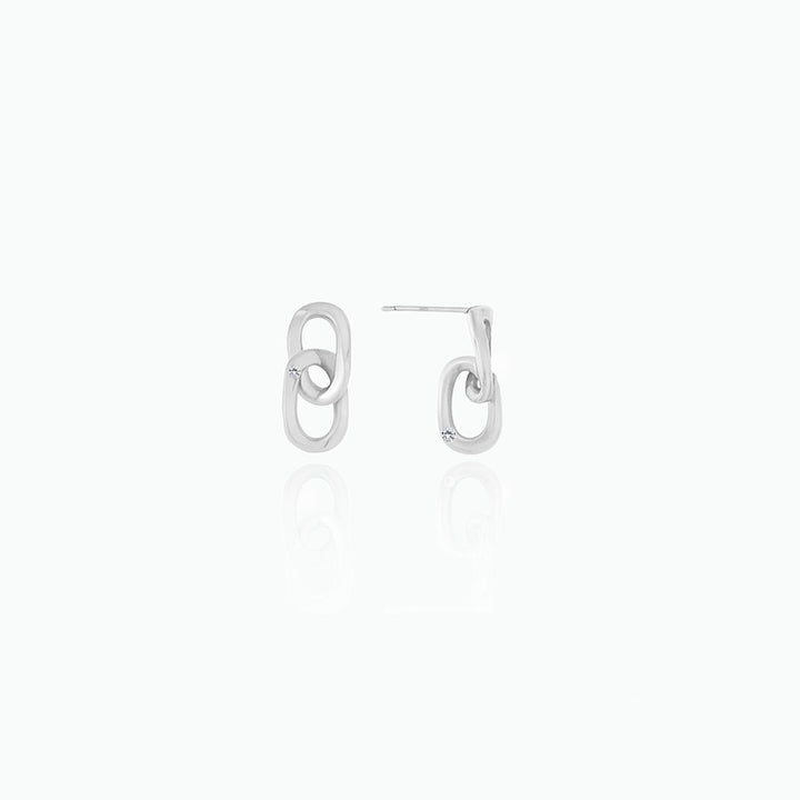 Dangle Diamond Stud Earrings- S014