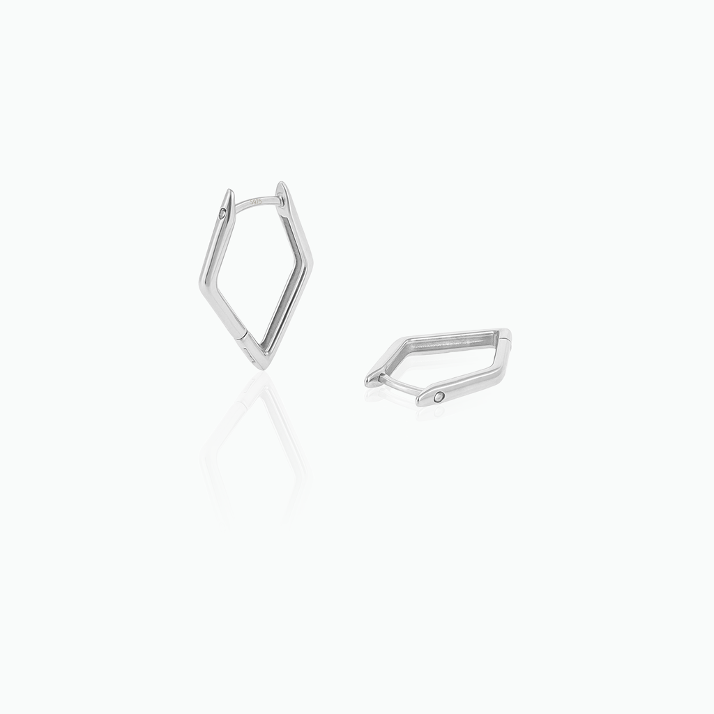 925 Sterling Silver Huggie Hoop Earrings – Lightweight Minimalist Gift for Her- S026