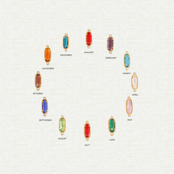 Personalized Birthstone Bracelet with Initial
