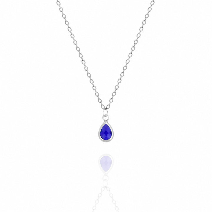 Birthstone Drop Necklace – Dainty Minimalist Gift for Her