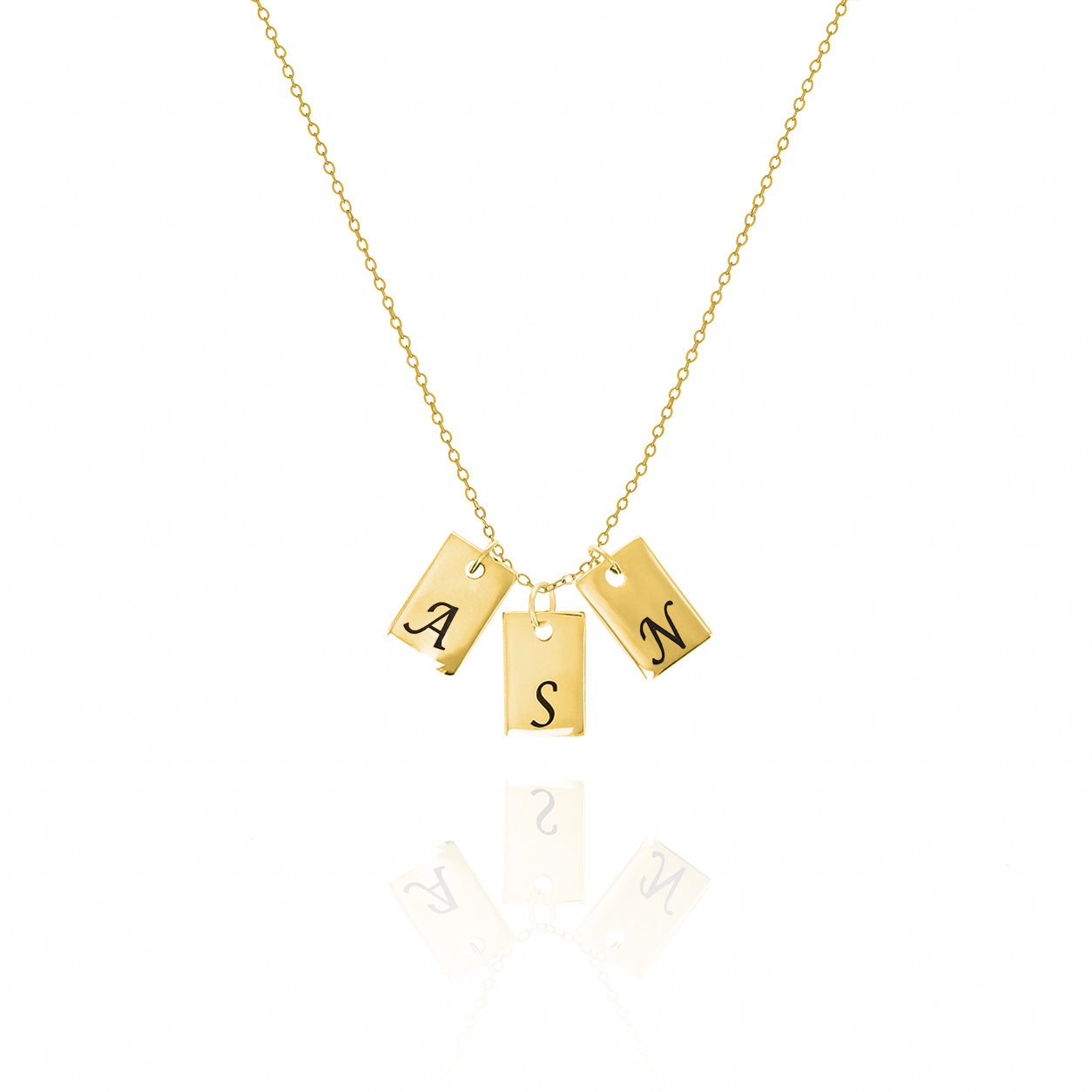 Initial Tag Necklace – Personalized Minimalist Jewelry