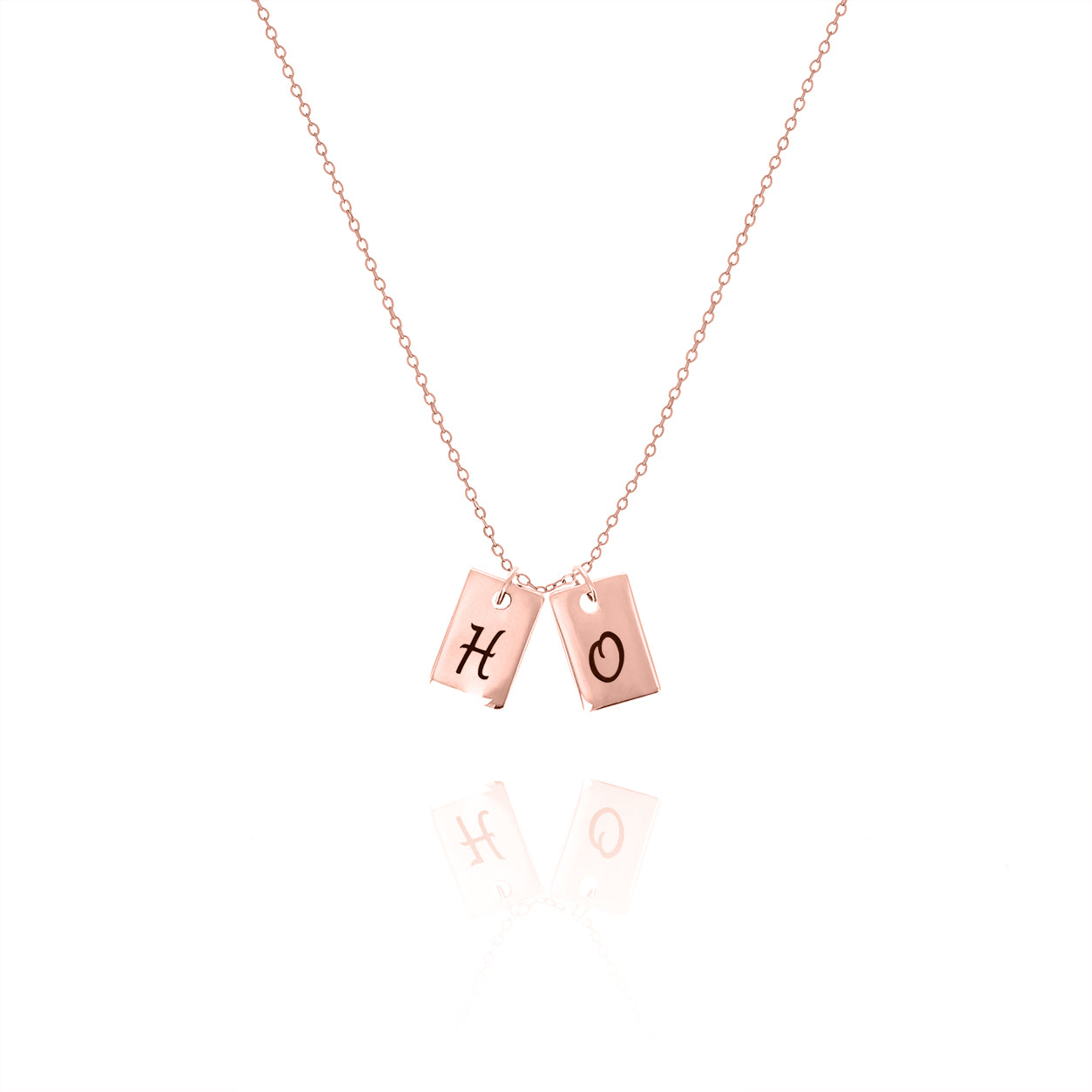 Initial Tag Necklace – Personalized Minimalist Jewelry